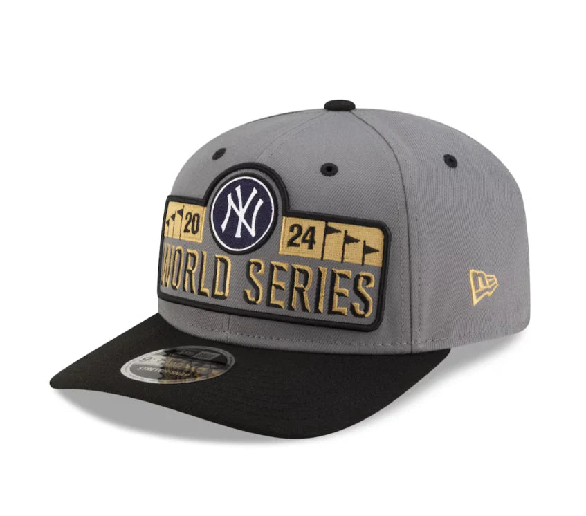 New York Yankees New Era 2024 American League Champions Locker Room 9SEVENTY Stretch Gray Snap Hat