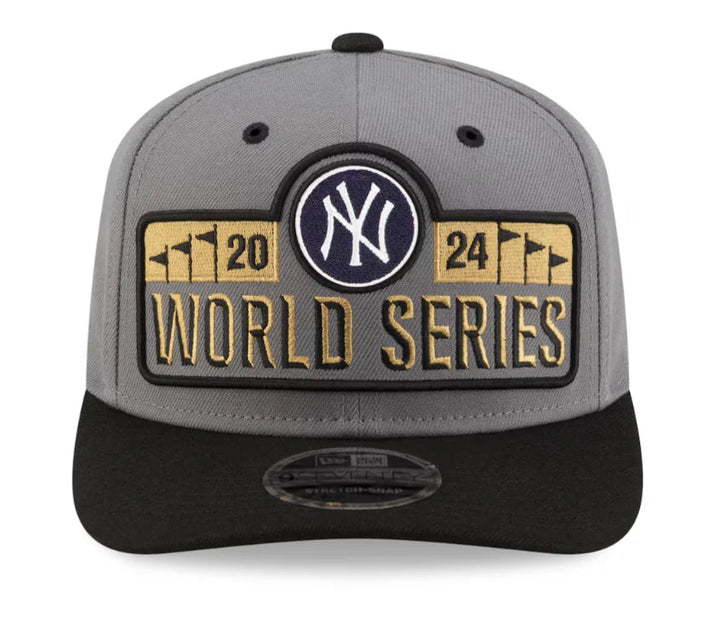 New York Yankees New Era 2024 American League Champions Locker Room 9SEVENTY Stretch Gray Snap Hat