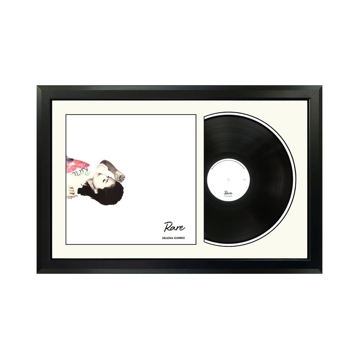 Selena Gomez Rare Genuine Vinyl Record & Cover Professionally Framed 17.5 x 26.5 Wall Display with a White Mat