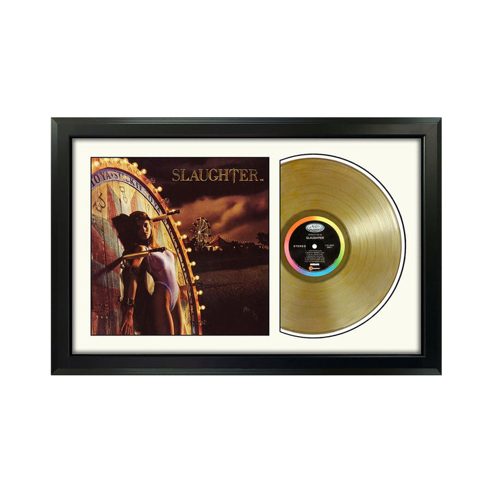 Slaughter Stick it to Ya Genuine Vinyl Record & Cover Professionally Framed 17.5 x 26.5 Wall Display with a White Mat