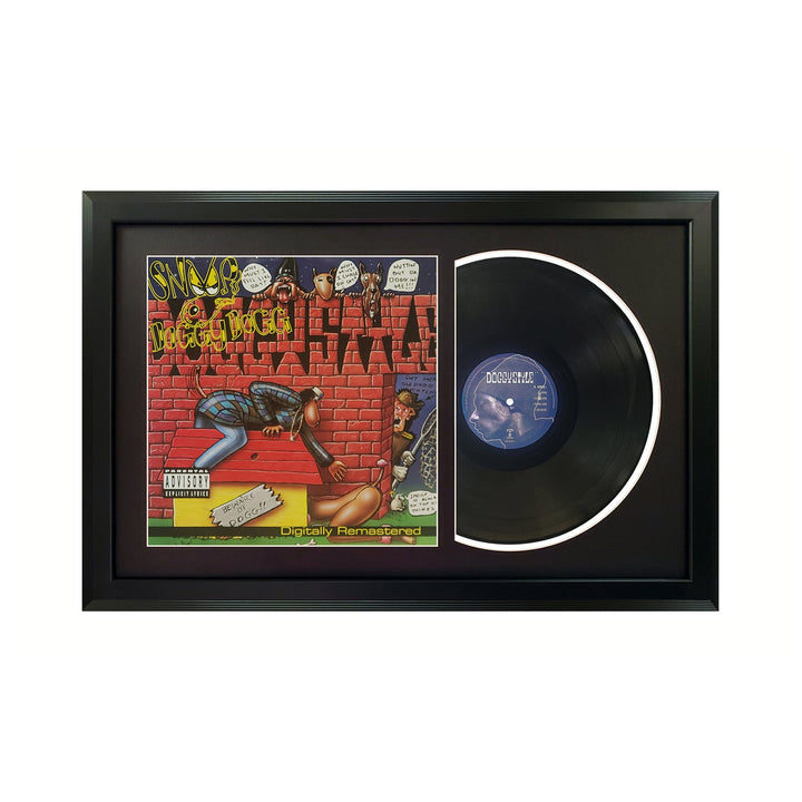 Snoop Dogg Doggystyle Genuine Vinyl Record & Cover Professionally Framed 17.5  x 26.5  Wall Display with a  Black Mat