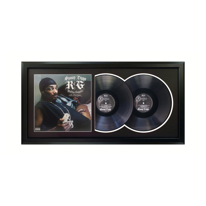 Snoop Dogg R&G (Rhythm & Gangsta) Genuine Double Vinyl Records & Cover Professionally Framed  Wall Display with a Black Mat