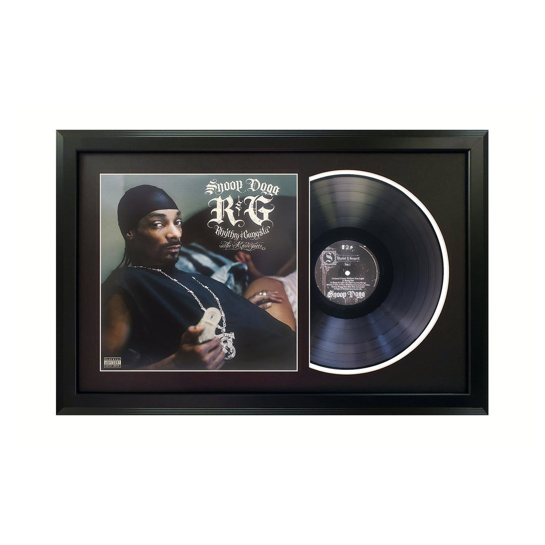 Snoop Dogg R&G (Rhythm & Gangsta) Genuine Vinyl Record & Cover Professionally Framed 17.5  x 26.5  Wall Display with a Black Mat