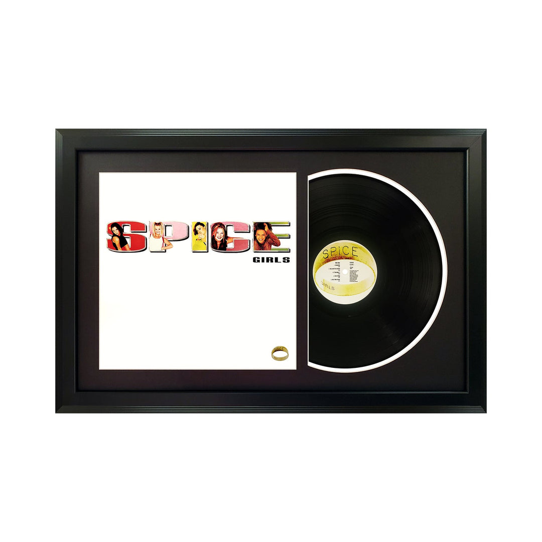 Spice Girls Spice Genuine Vinyl Record & Cover Professionally Framed Wall Display with a Black Mat