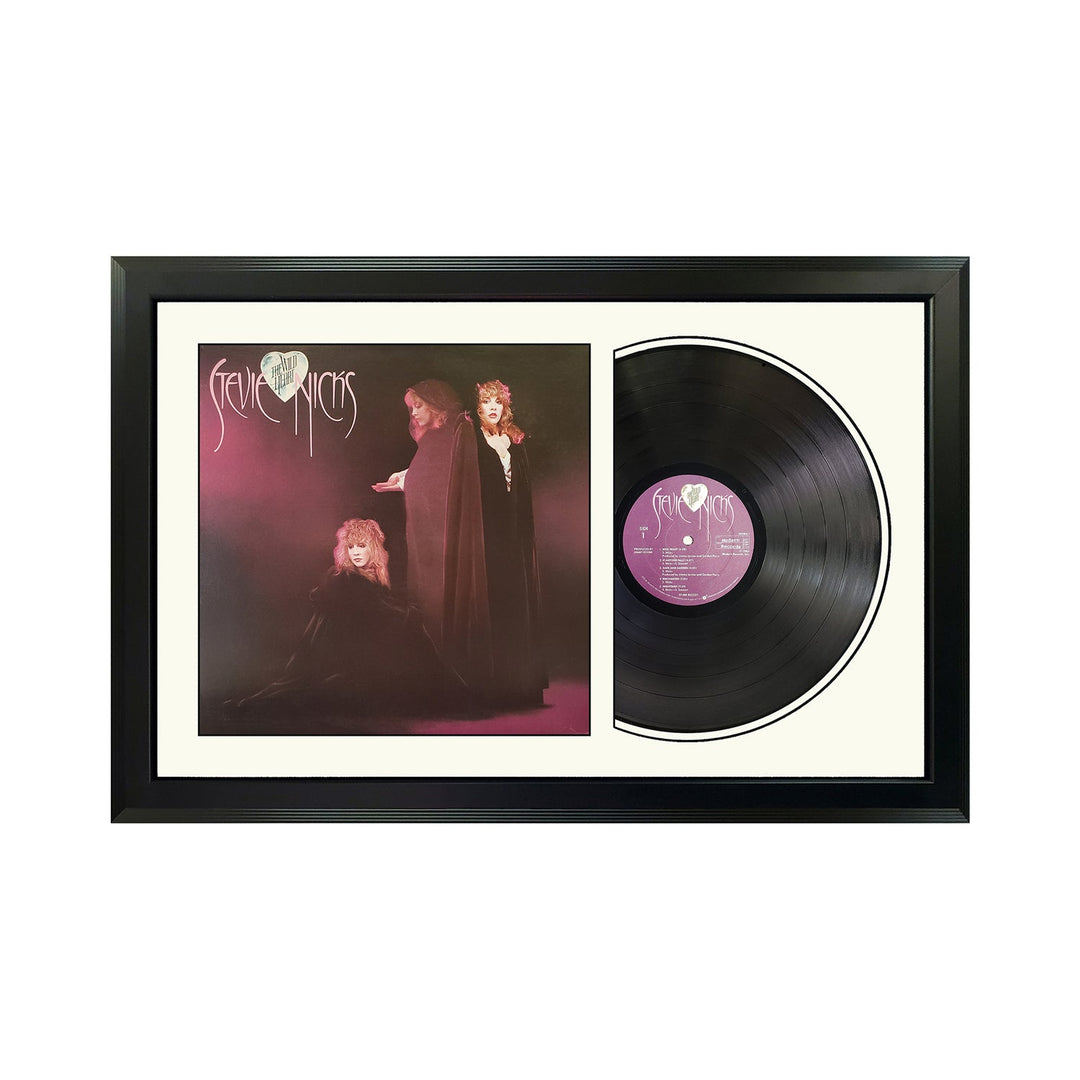 Stevie Nicks  The Wild Heart Genuine Vinyl Record & Cover Professionally Framed 17.5 x 26.5 Display with a White Mat