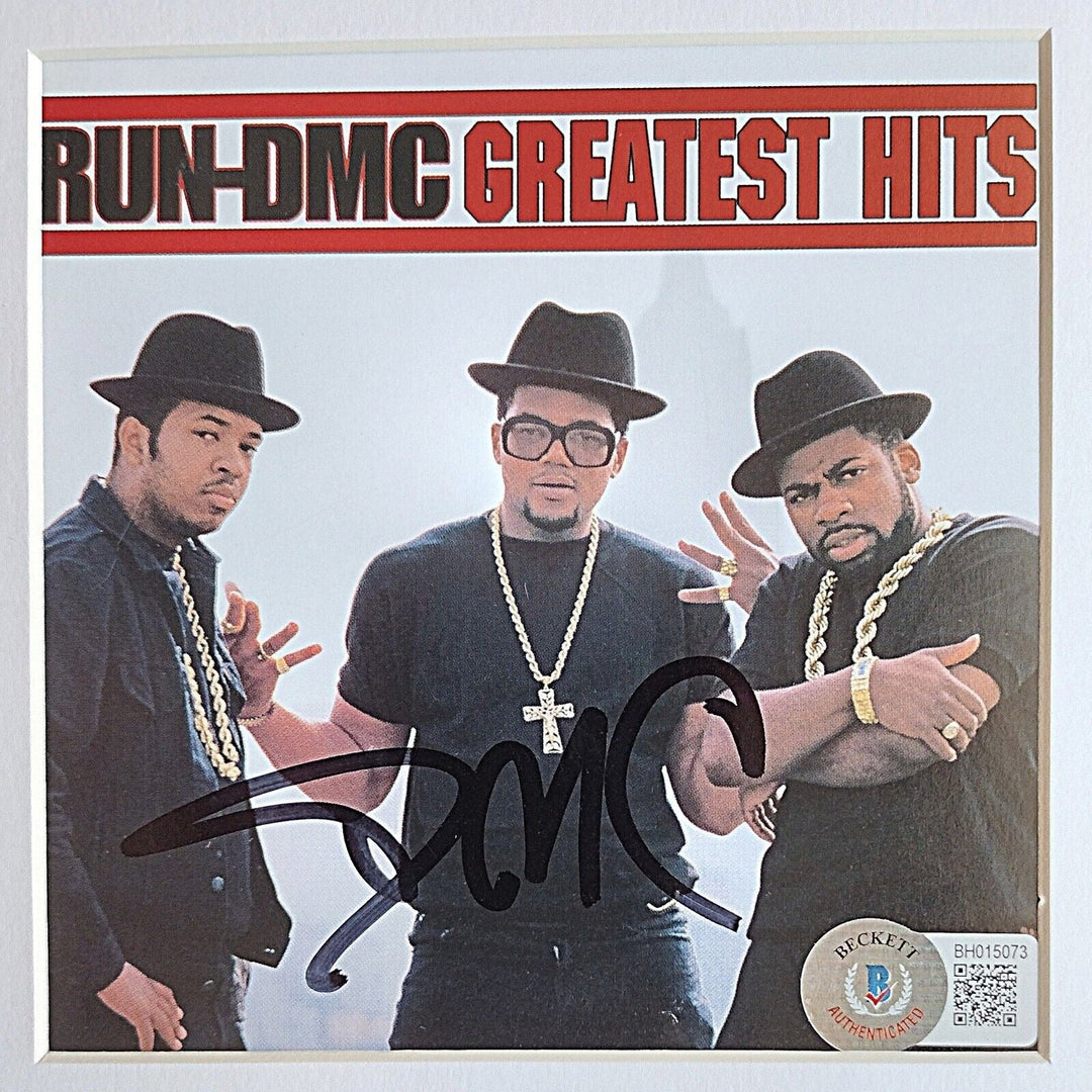 Run DMC Signed CD Greatest Hits Album Darryl McDaniels Autograph Beckett Authentic
