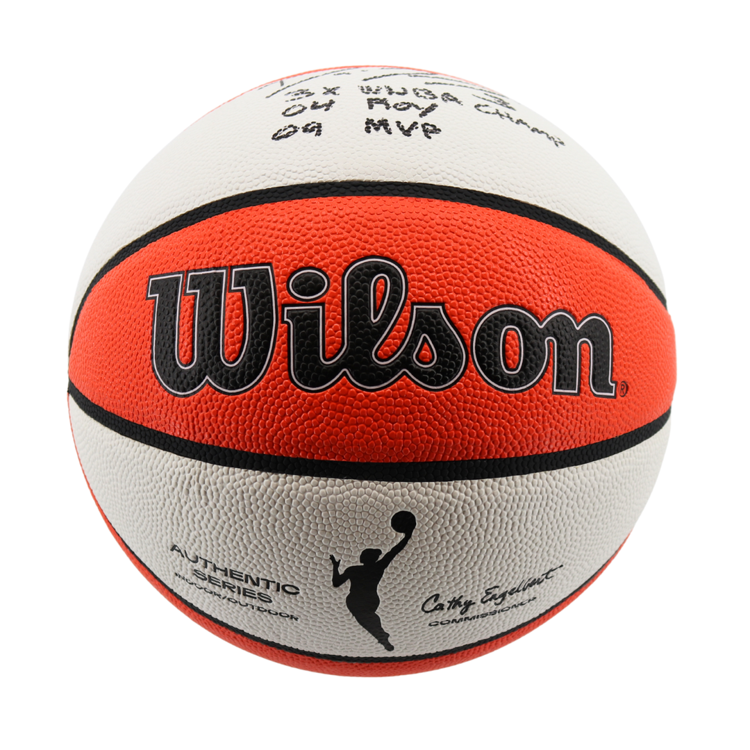 Diana Taurasi Phoenix Mercury Autographed Inscribed WNBA Auth Series Basketball 