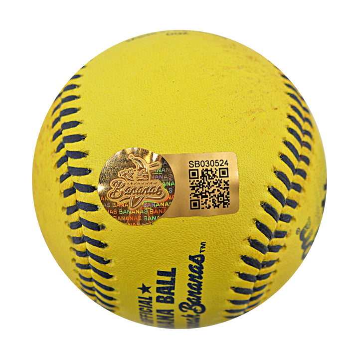 TJ Porter Autographed Game Used Banana Ball w/Case 6.13.25 Great American Ball Park 
