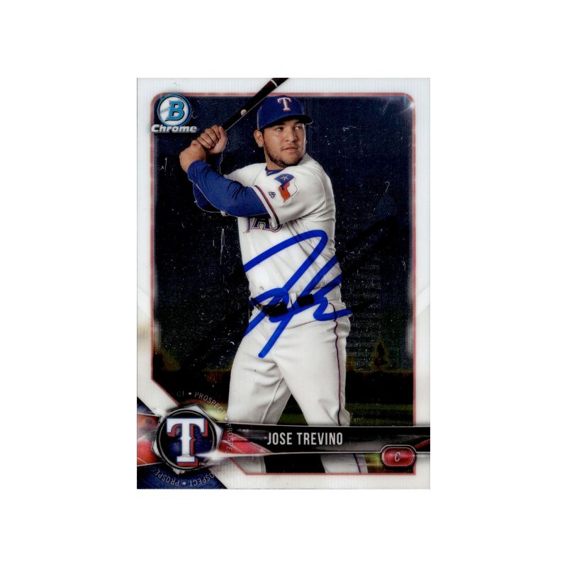 Jose Trevino New York Yankees/Texas Rangers Autographed Signed 2018 Bowman Rookie BCP27 Trading Card (CX Auth)