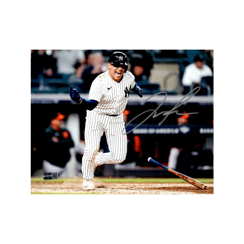 Jose Trevino New York Yankees Autographed Signed Celebration 8x10 Photograph (CX Auth)