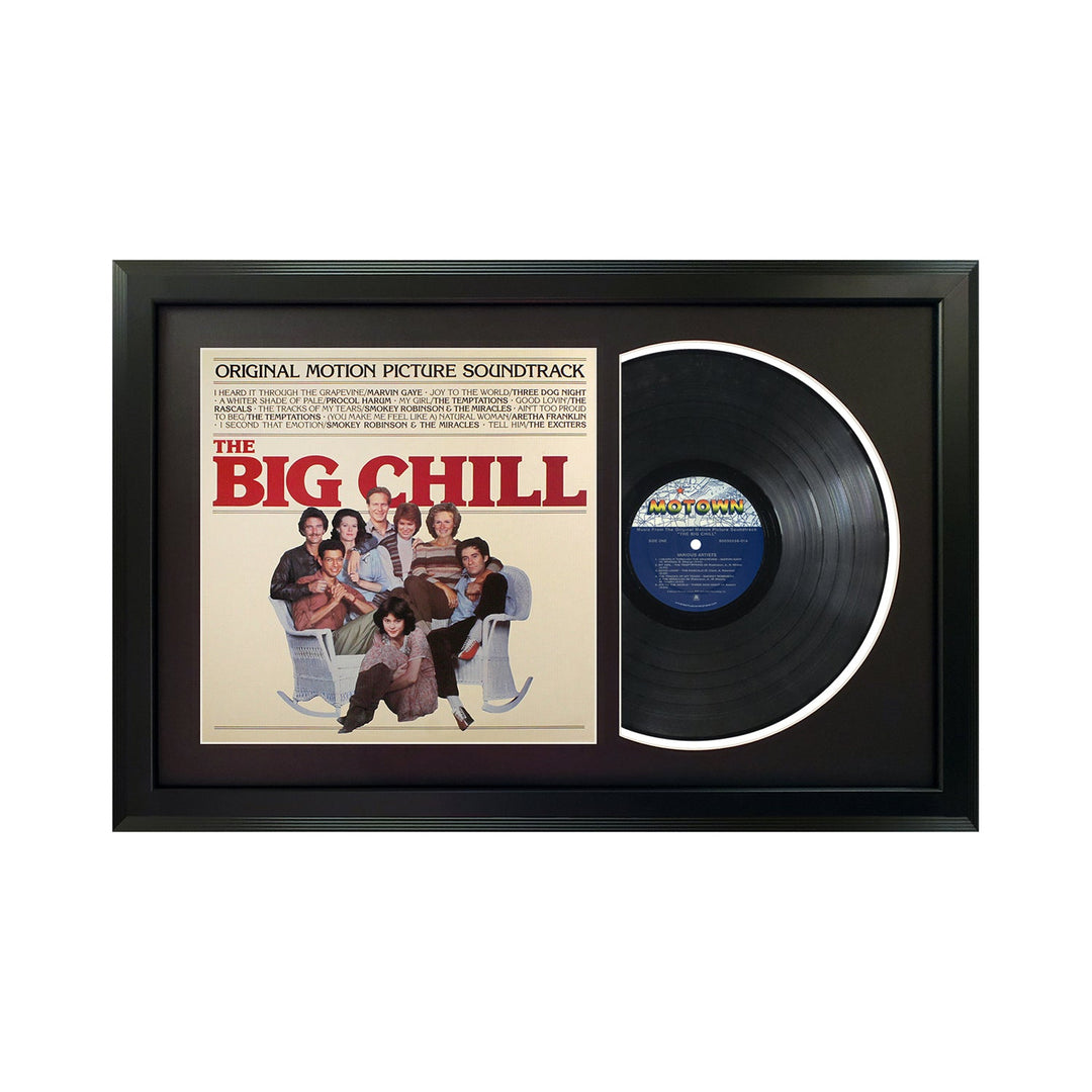 The Big Chill Movie Soundtrack Genuine Vinyl Record & Cover Professionally Framed 17.5 x 26.5 Display with a Black Mat