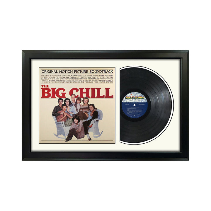 The Big Chill Movie Soundtrack Genuine Vinyl Record & Cover Professionally Framed Display with a White Mat