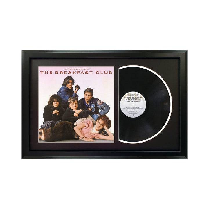 The Breakfast Club Genuine Movie Soundtrack Vinyl Record & Cover Professionally Framed Display with a Black Mat