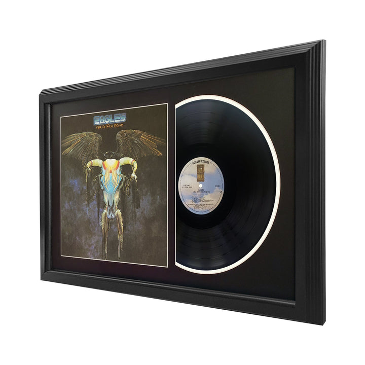 The Eagles One of these Nights Vinyl Record & Cover Professionally Framed 17.5 x 26.5 Display with a Black Mat