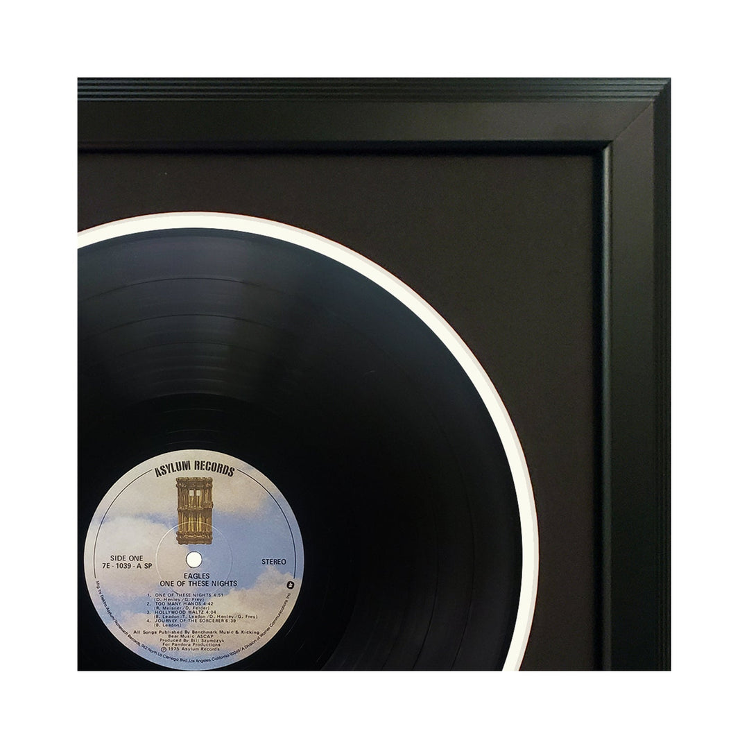 The Eagles One of these Nights Vinyl Record & Cover Professionally Framed 17.5 x 26.5 Display with a Black Mat