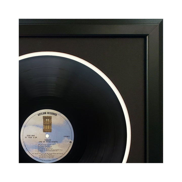 The Eagles One of these Nights Vinyl Record & Cover Professionally Framed 17.5 x 26.5 Display with a Black Mat