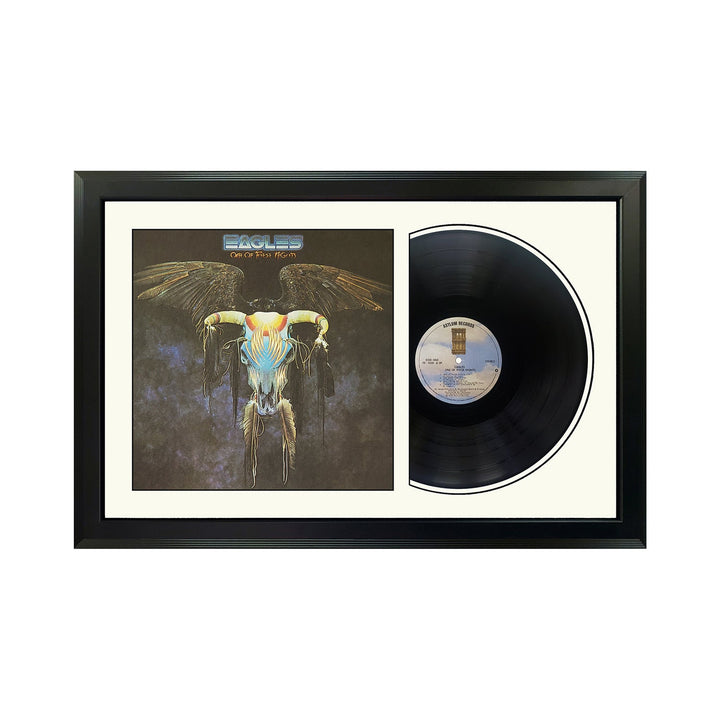 The Eagles One of these Nights Vinyl Record & Cover Professionally Framed Display with a White Mat
