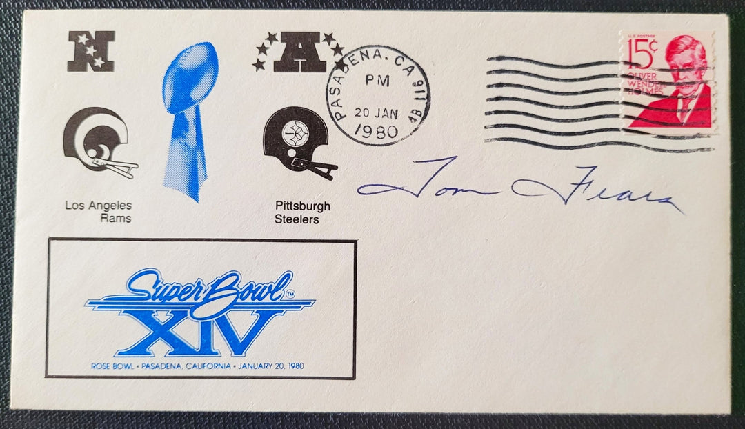 Tom Fears Los Angeles Rams Signed Super Bowl XIV First Day Cover Jan. 20, 1980 (PSA)
