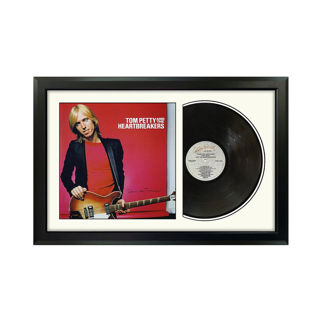 Tom Petty and The Heartbreakers Damn the Torpedoes Genuine Vinyl Record & Cover Professionally Framed Display with a White Mat