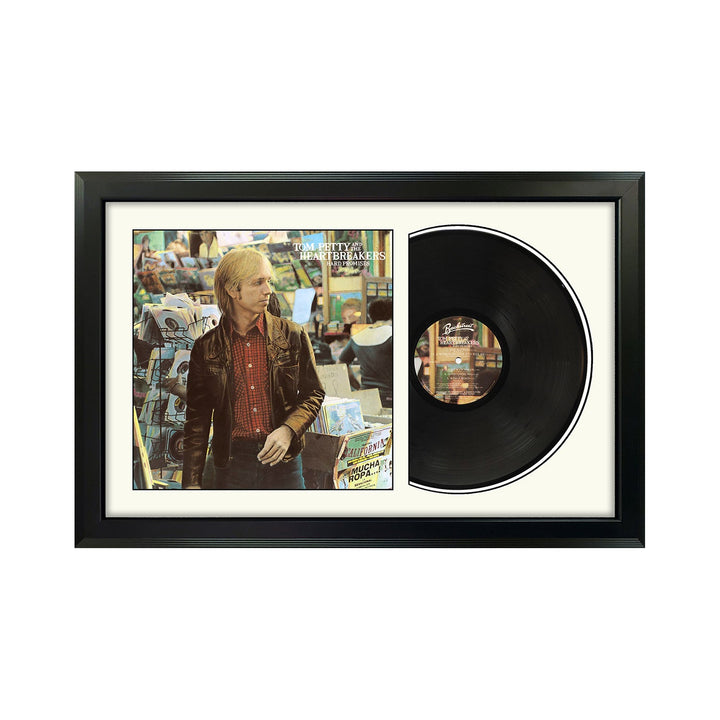 Tom Petty and The Heartbreakers Hard Promises Genuine Vinyl Record & Cover Professionally Framed Wall Display with a White Mat