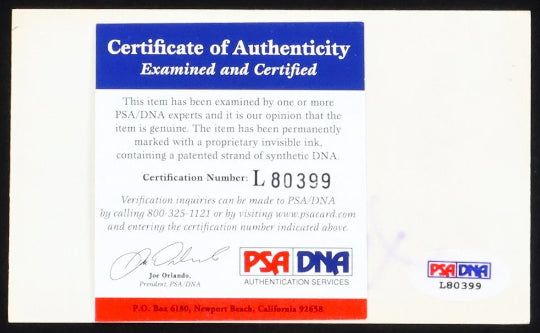 Tony Perez Boston Red Sox and Hall of Famer Signed 3.5 x 5 Index Card with Photo and Red Sox Logo in a Black Frame (PSA)