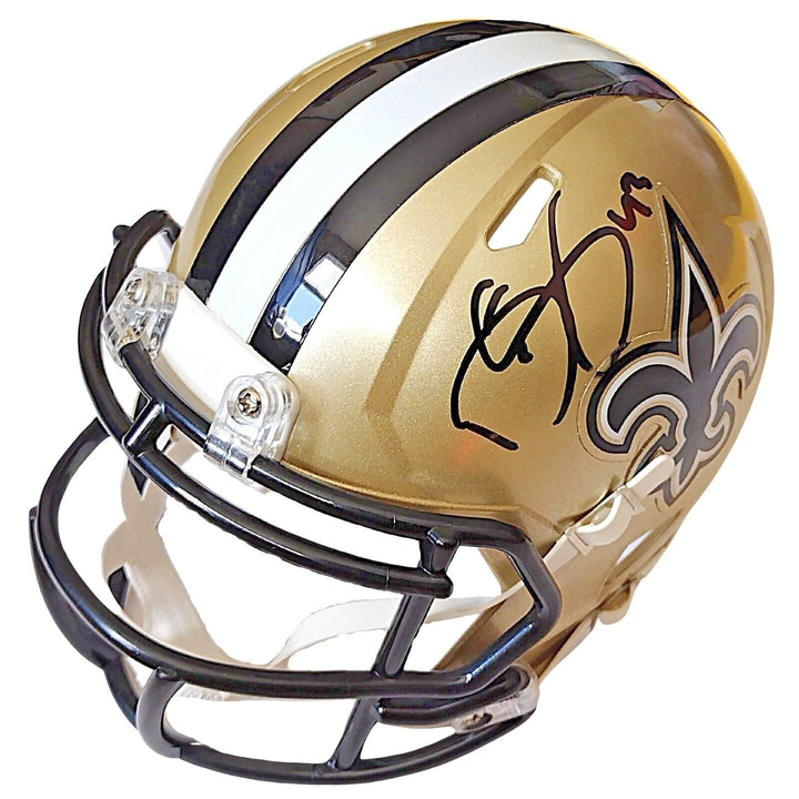 Darren Sproles New Orleans Saints Signed Mini Football Helmet Beckett Authentic Proof