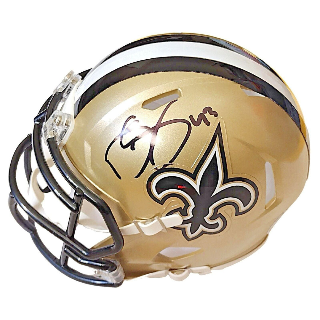 Darren Sproles New Orleans Saints Signed Mini Football Helmet Beckett Authentic Proof