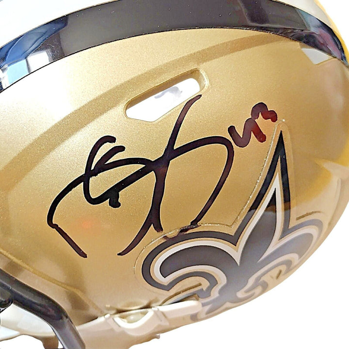 Darren Sproles New Orleans Saints Signed Mini Football Helmet Beckett Authentic Proof