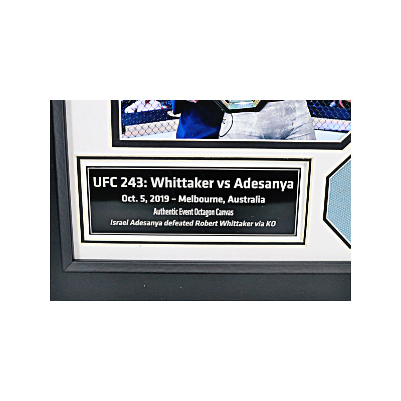 UFC 243 Framed Octagon Piece Photo Collage (UFC Holo)