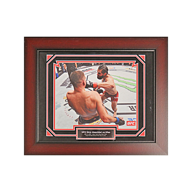 UFC 244: Masvidal vs Diaz Framed 8x10 Photograph