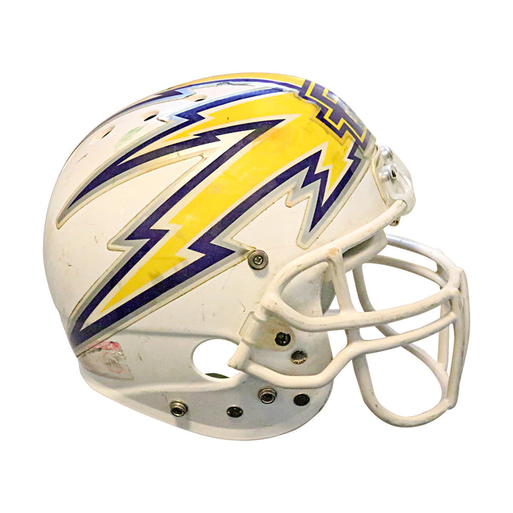 Chris Shelling Birmingham Thunderbolts 2001 XFL Game Used Helmet