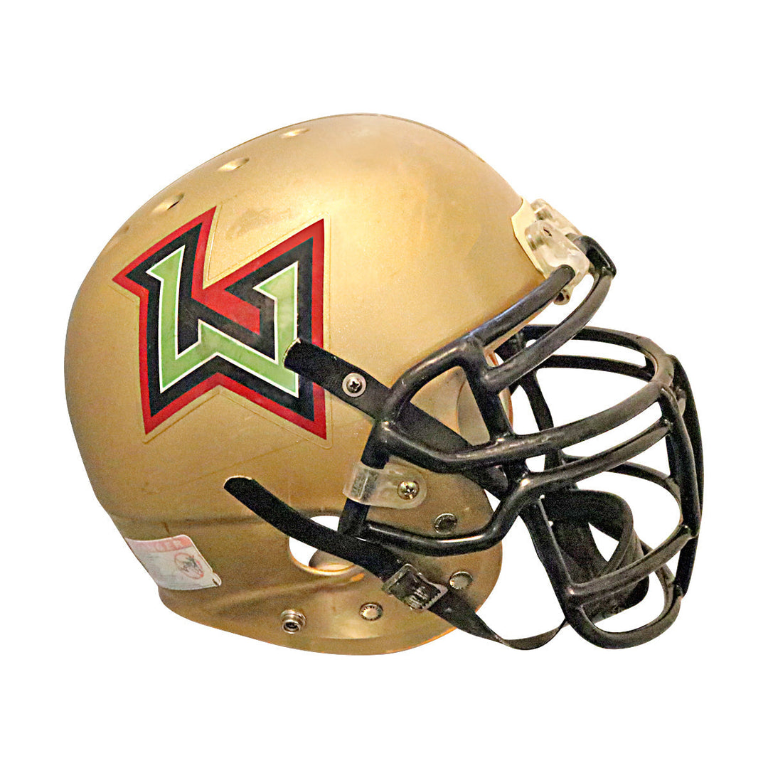 Joe Tuipala Las Vegas Outlaws 2001 XFL Game Used Helmet