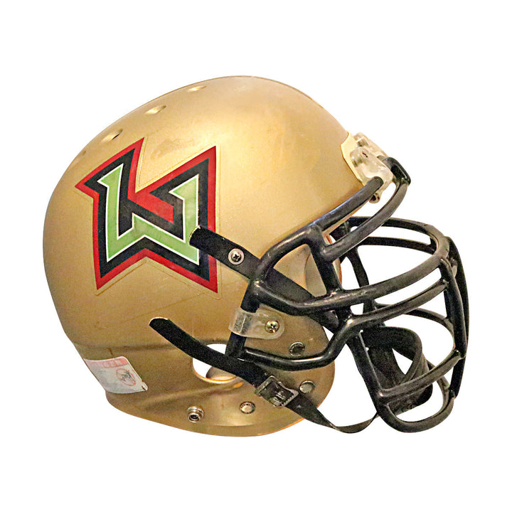 Joe Tuipala Las Vegas Outlaws 2001 XFL Game Used Helmet