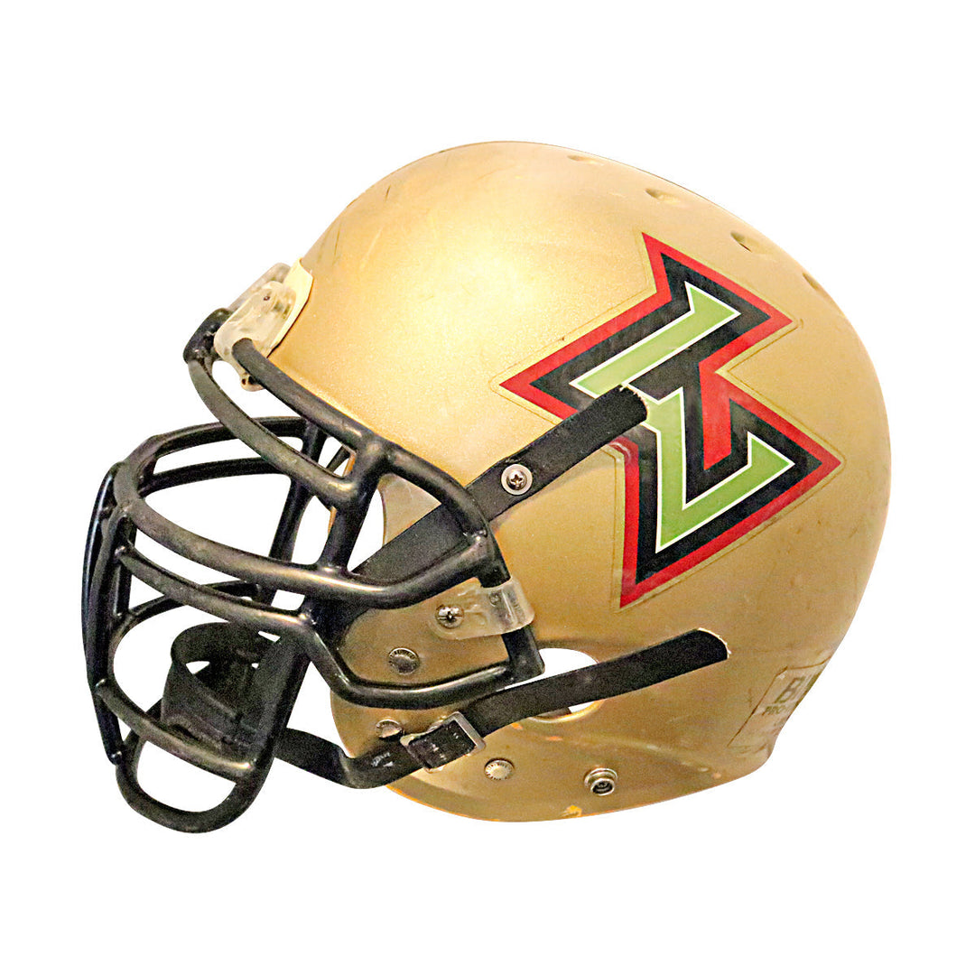 Joe Tuipala Las Vegas Outlaws 2001 XFL Game Used Helmet