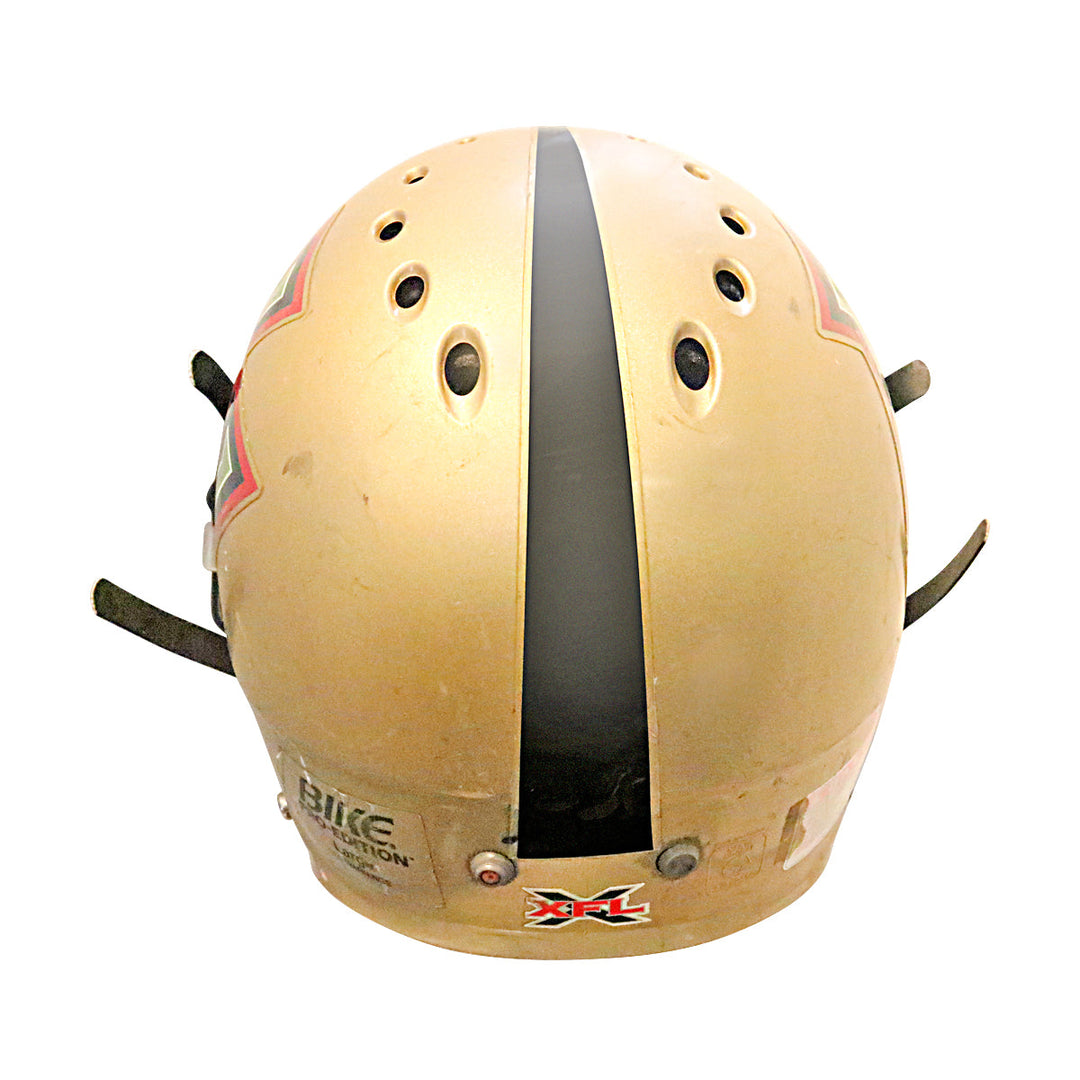 Joe Tuipala Las Vegas Outlaws 2001 XFL Game Used Helmet