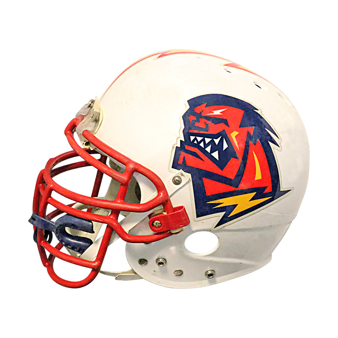 Mark Campbell Orlando Rage 2001 XFL Game Used Helmet