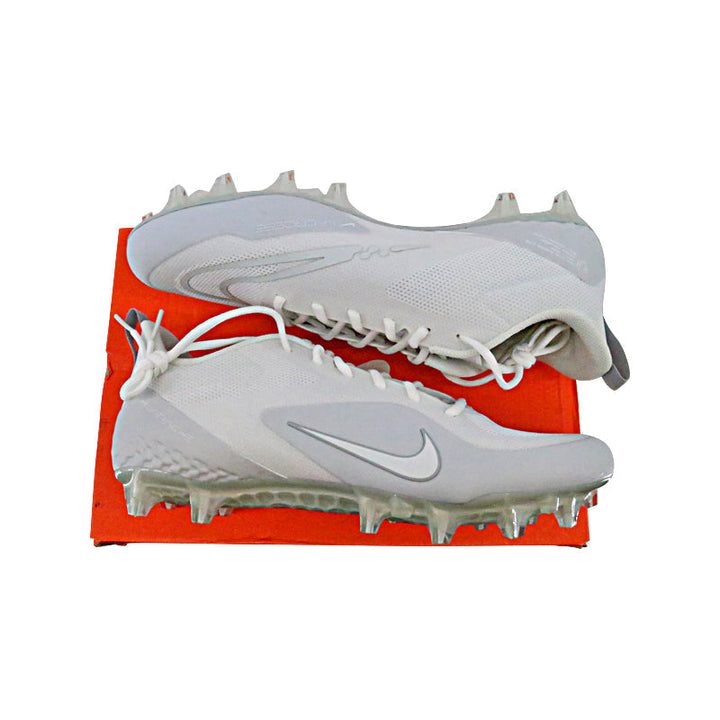 2023 USFL Issued White Nike Alpha Huarache 8 Pro Lax Cleats 