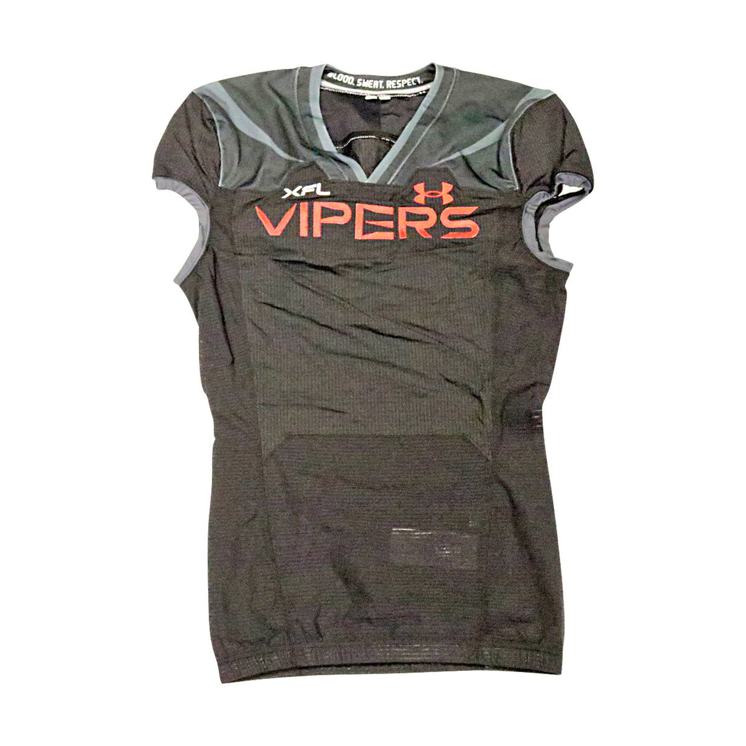 Vegas Vipers 2023 XFL Season Issued Blank Black Jersey - Size 40