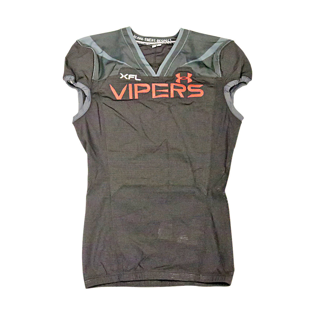 Vegas Vipers 2023 XFL Season Issued Blank Black Jersey - Size 42