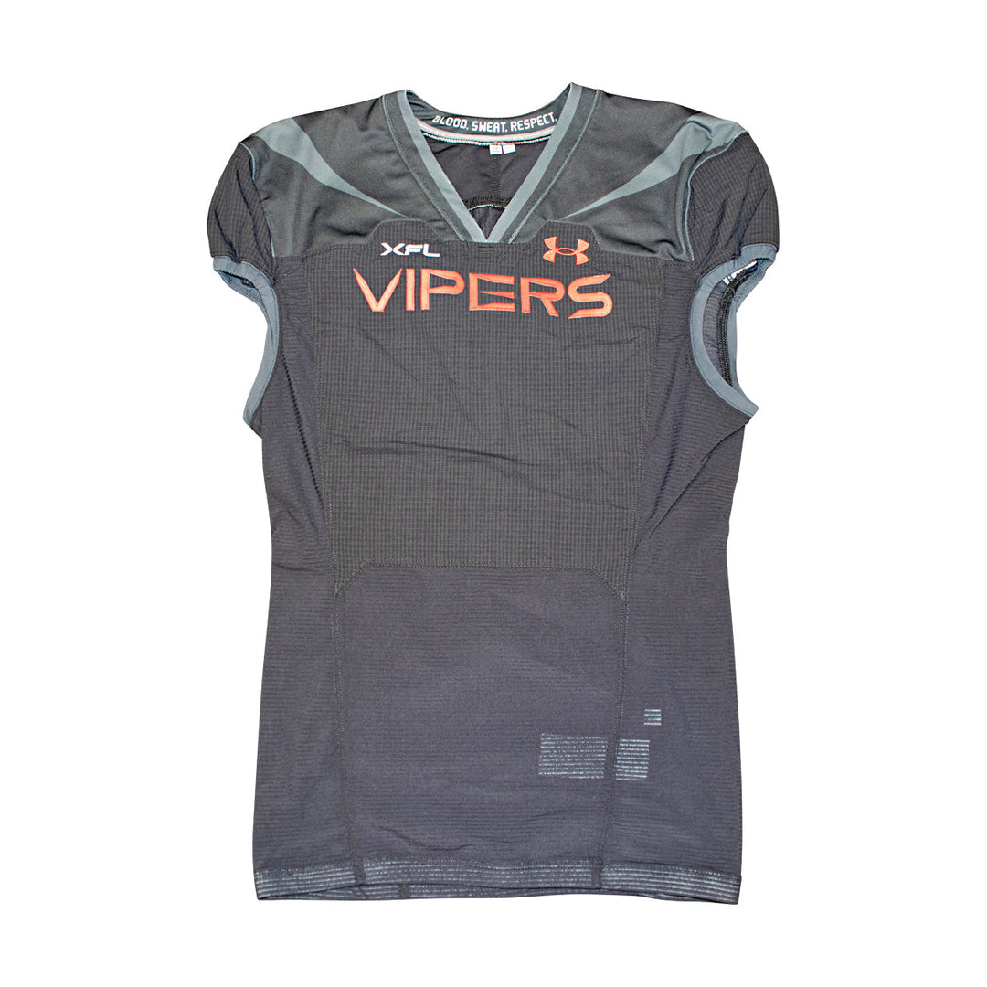 Vegas Vipers 2023 XFL Season Issued Blank Black Jersey - Size 48