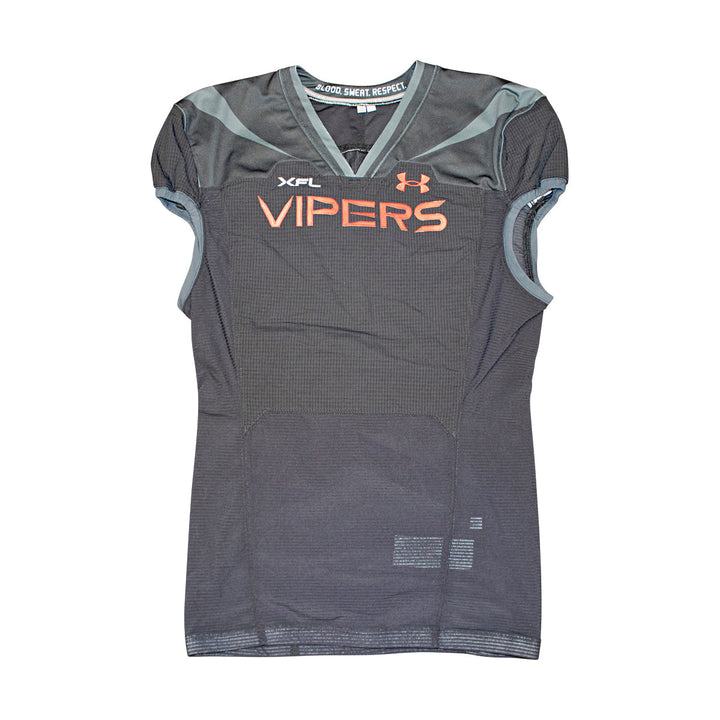 Vegas Vipers 2023 XFL Season Issued Blank Black Jersey - Size 48