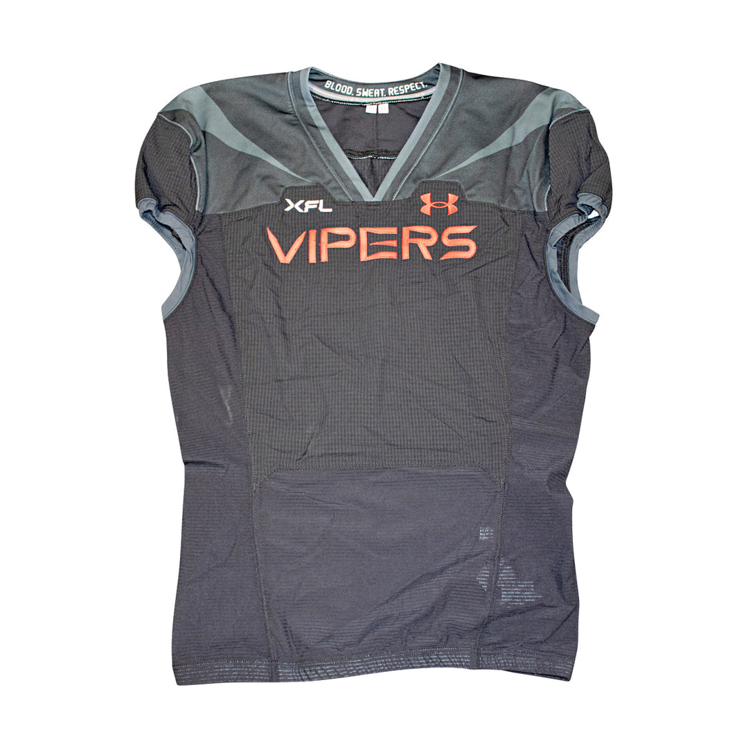 Vegas Vipers 2023 XFL Season Issued Blank Black Jersey - Size 50