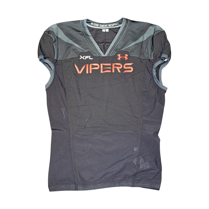 Vegas Vipers 2023 XFL Season Issued Blank Black Jersey - Size 50