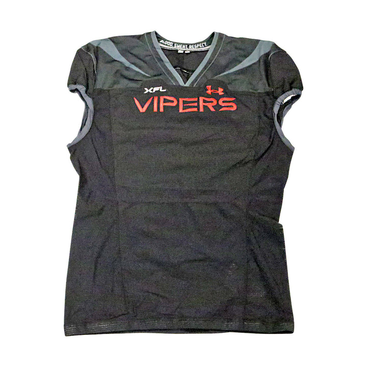 Vegas Vipers 2023 XFL Season Issued Blank Black Jersey - Size 52
