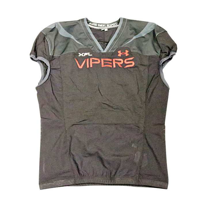 Vegas Vipers 2023 XFL Season Issued Blank Black Jersey - Size 54