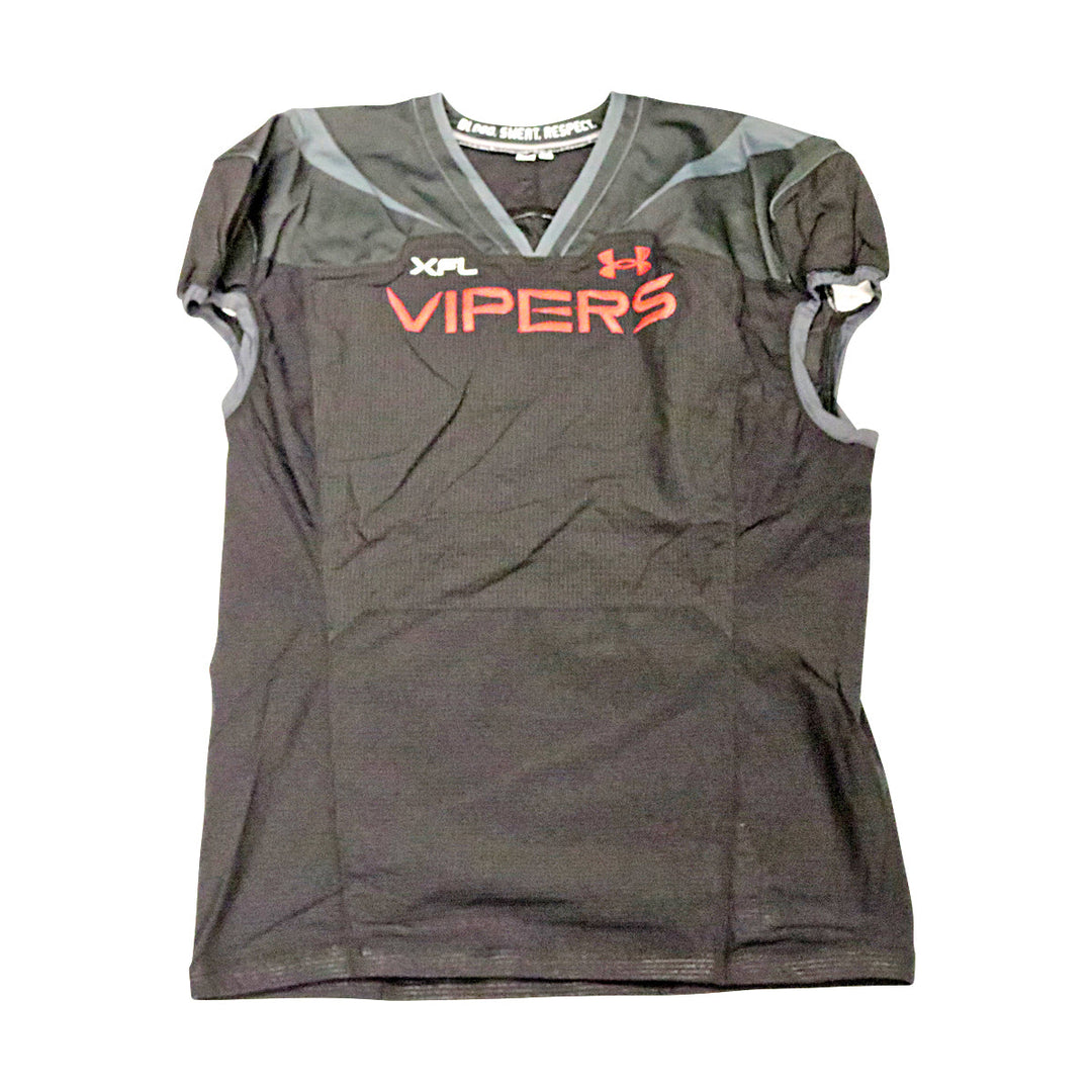 Vegas Vipers 2023 XFL Season Issued Blank Black Jersey - Size 56