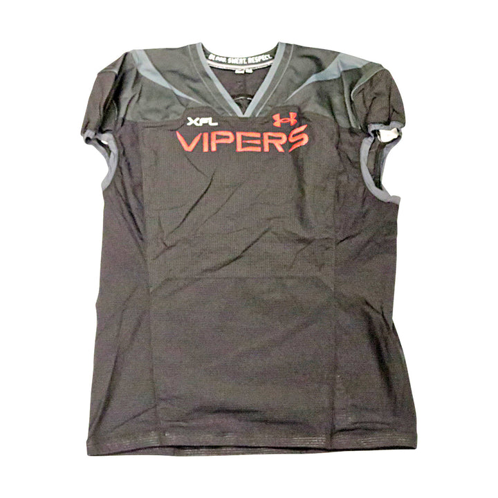 Vegas Vipers 2023 XFL Season Issued Blank Black Jersey - Size 56