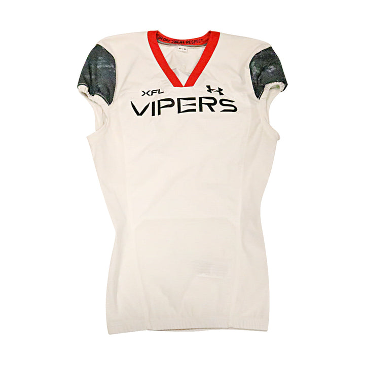 Vegas Vipers 2023 XFL Season Issued Blank White Jersey - Size 42