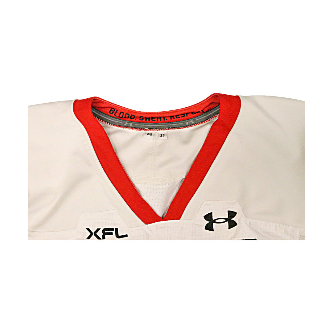 Vegas Vipers 2023 XFL Season Issued Blank White Jersey - Size 50