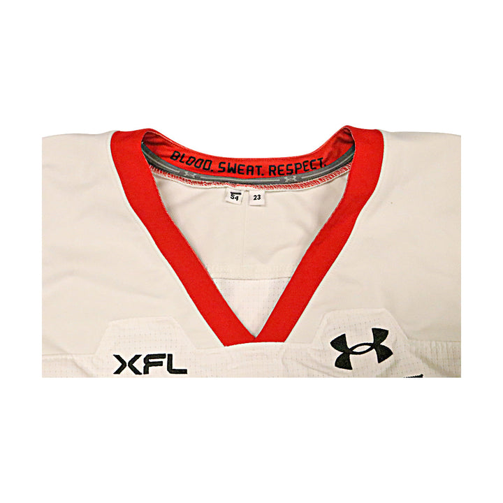 Vegas Vipers 2023 XFL Season Issued Blank White Jersey - Size 54
